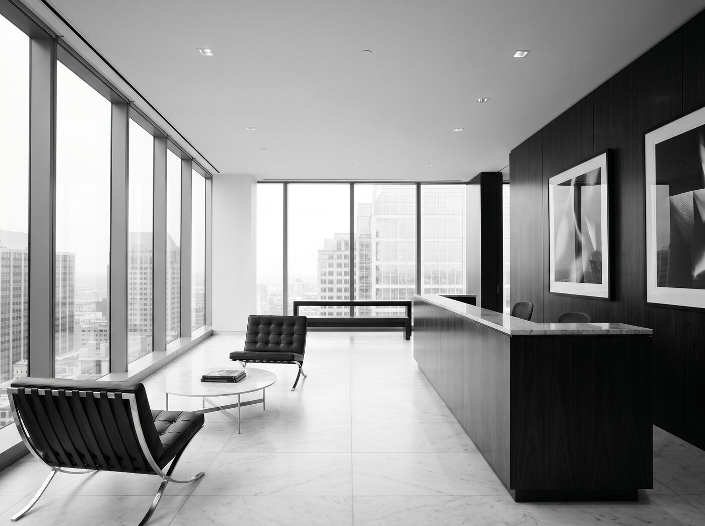 Elegant modern law firm office interior